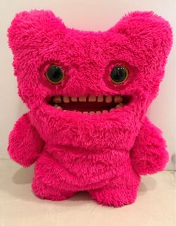 Huge Pink Fuggler Plush 18” Funny Ugly Monster