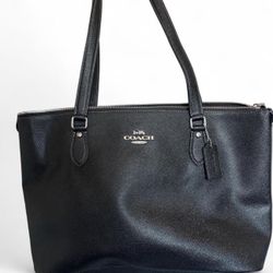Coach Black leather tote