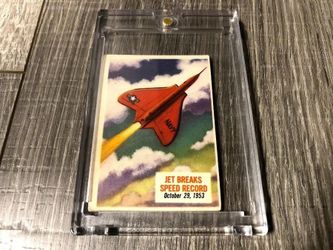 1954 Topps Scoop #66 Jet Breaks Speed Record