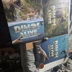 Set Of 3 Posters Dinos Alive Immersive Experience 16.5"x 23.5" In VG Condition 