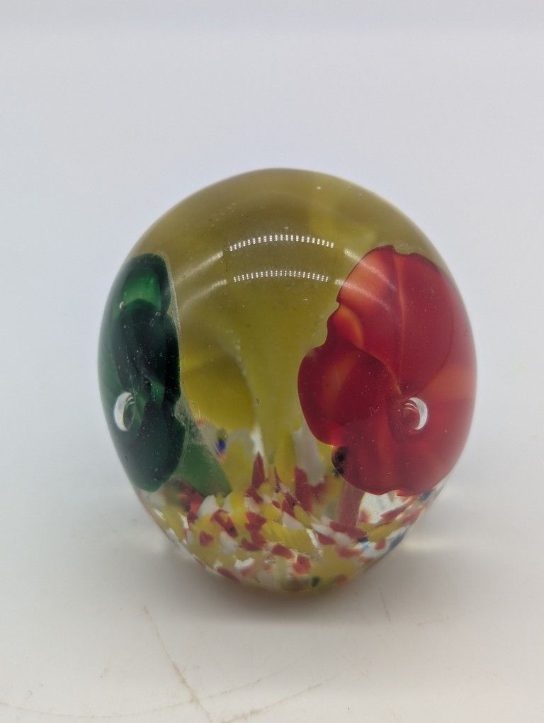 Hand Blown Glass Paperweight
