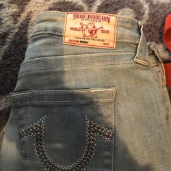 New True Religion Jeans Women Curvy Size 28