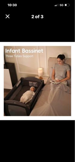 Infant Bassinet Three Tubes Support