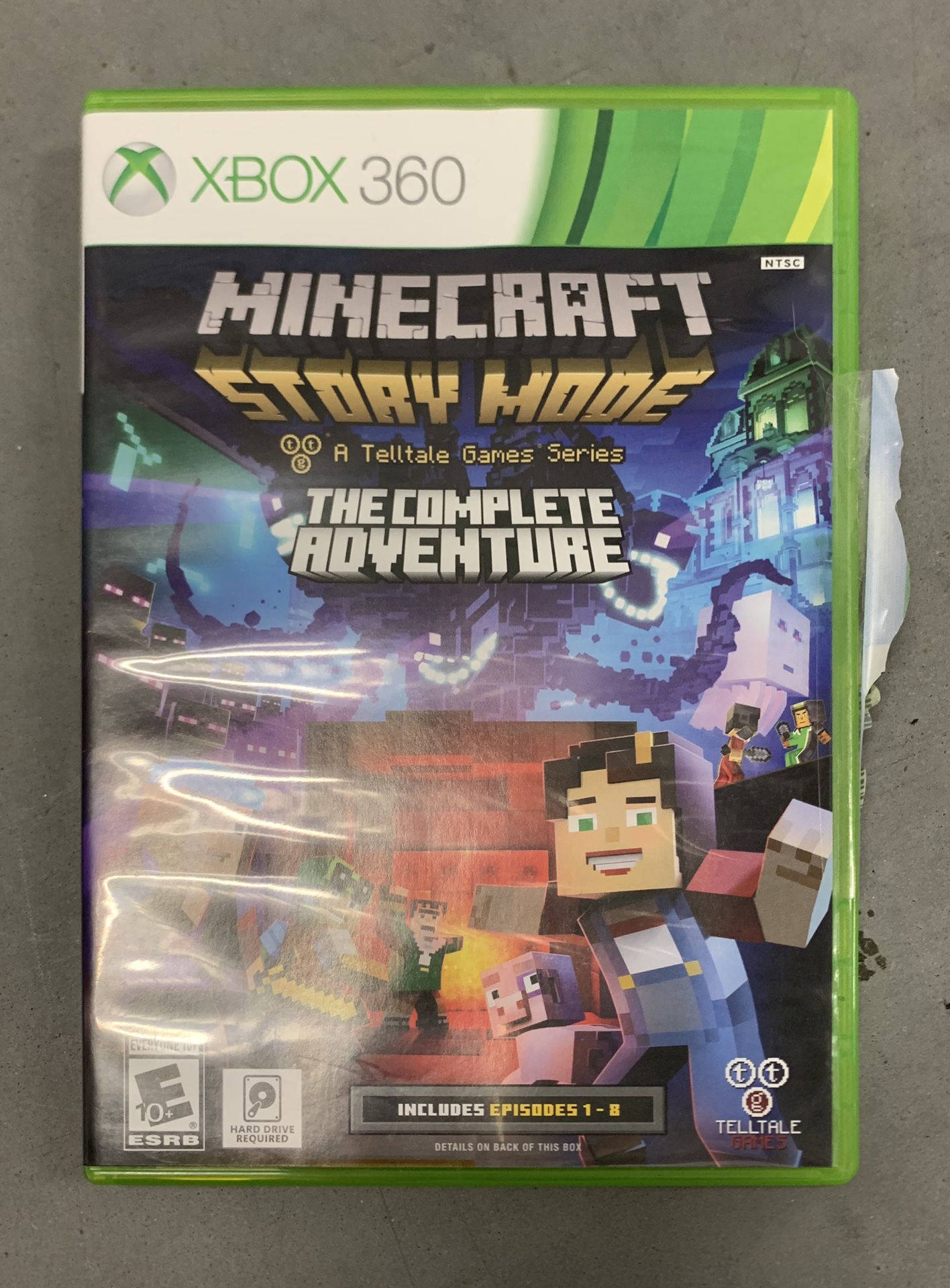 Xbox 360 Minecraft Story Mode The Complete Adventure Episodes 1-8 Video Game