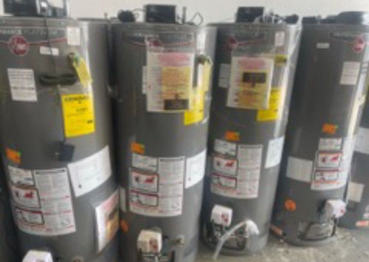 Natural Gas Water Rheem 105 Gallon Water Heater Rheem 50 Gallon