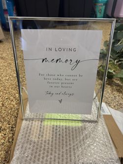 Welcome Table Picture Frame 