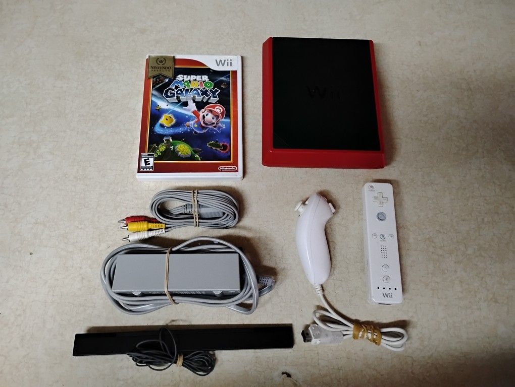 Nintendo WII with Mario Galaxy Game