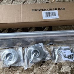 AmazerBath Grab Bar for Bathtubs and Showers - Anti Slip, 36" L x 1.25" D, Stainless Steel, Senior and Handicap Accessible, Holds 500LBS