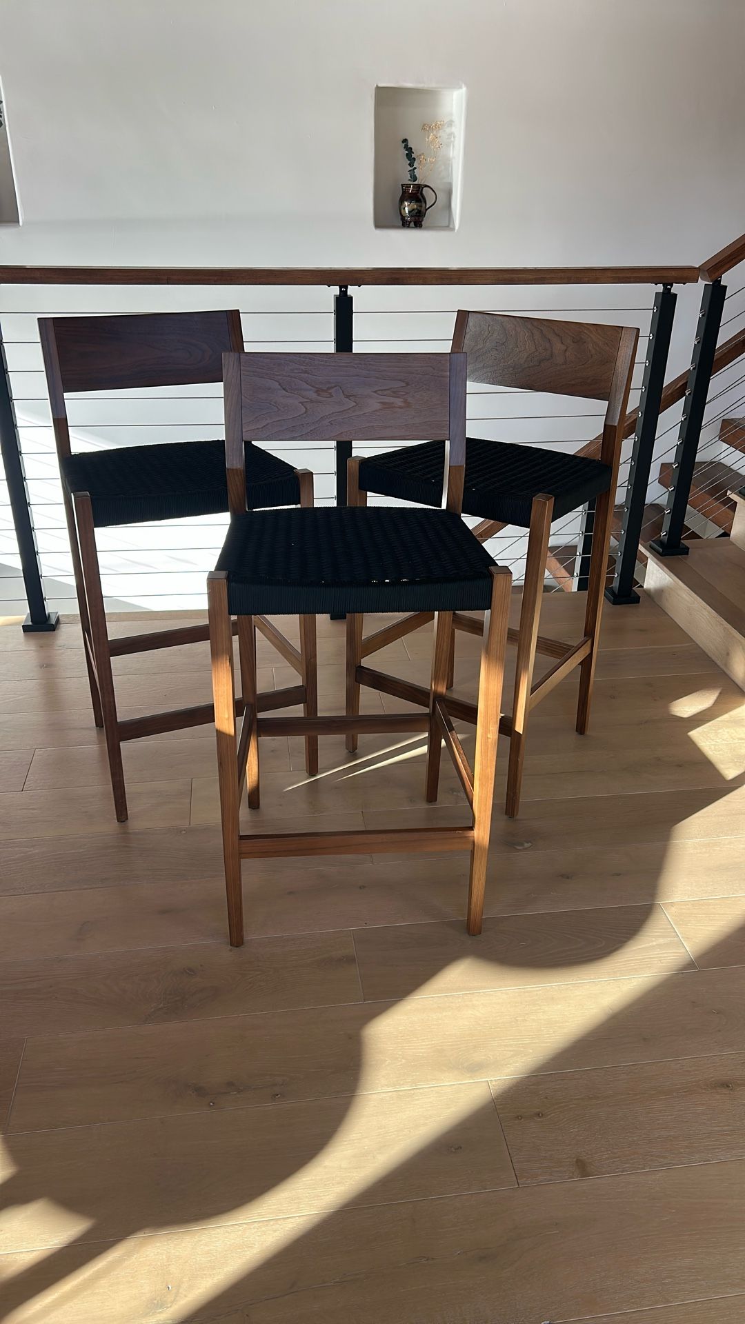 Rejuvenation Modern Wood Barstools