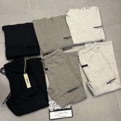 ESSENTIALS Fear Of God Hoodie And Sweatpants FULL SETS 
