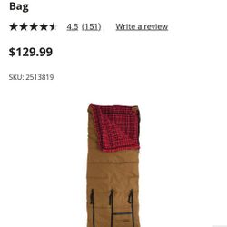 Cabela's Mountain Trapper Women's Rectangular Sleeping Bag Brand New (Price Is Firm)