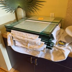Glass sheets used for shelving