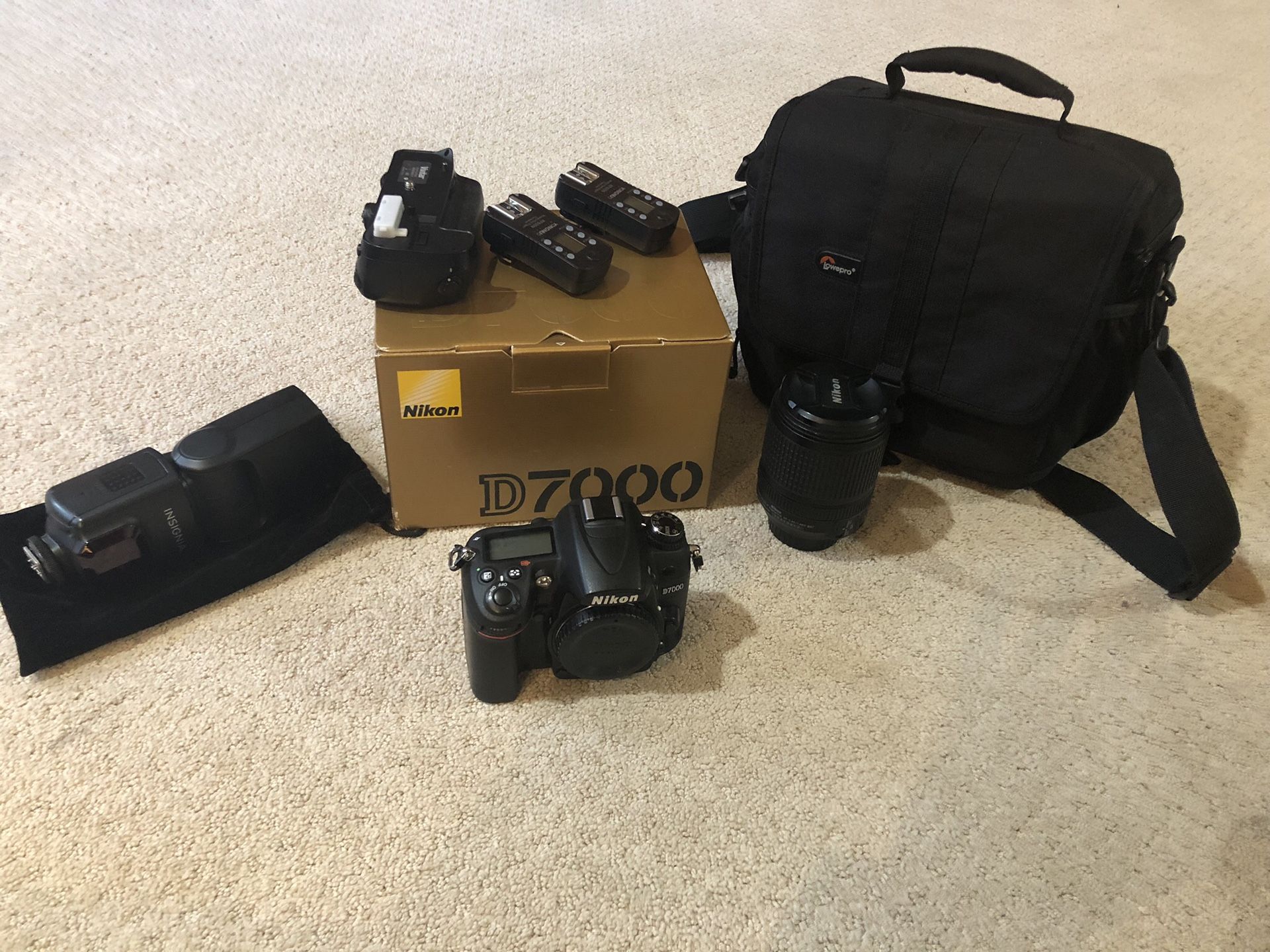 Nikon D7000 w/battery Grip, Lens and other Accessories