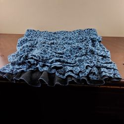Perfectly Priscilla Blue Mini Skirt 3xl