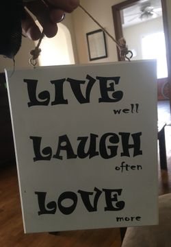 Wall hanging sign