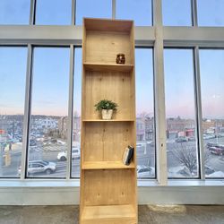 Custom Bookshelf 105” Traditional Classic Midcentury Modern Minimalist Brown Wood (🚚 Free Delivery)