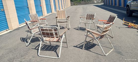 Vintage Aluminum Folding Lawn Chairs