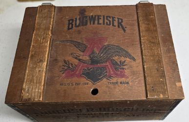 Vintage 1876 to 1976 Anheuser Busch Inc Wooden Box St. Louis Beer Box Crate