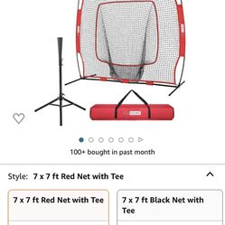 Baseball Net Set With Tee