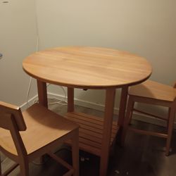 Wooden Table W/ Chairs