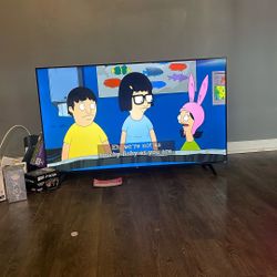 TCL 55” TV With Smart With Roku