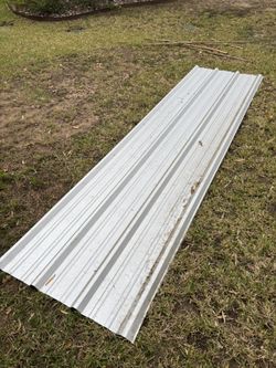 2 Pieces. 11 Ft And 12 Ft. Rib Galvanized Steel Roof/Siding Panel