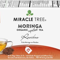 Moringa Tea Organic. 25 bags In each Box....6 Boxes Per Case