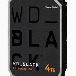 WD_BLACK  4TB Gaming Hard Drive (Brand-New in Moisture Barrier Bag)