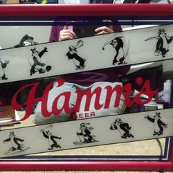 Hamm's 1980s Vintage Mirror