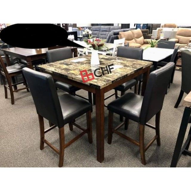 5 Pc Counter Height Dining Table Set 