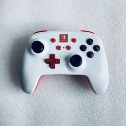 Nintendo Switch PowerA Enhanced Wireless Controller, Red/White