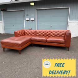 Leather Sectional 