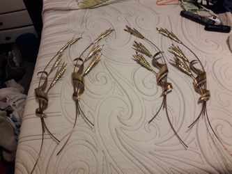 Vintage home interior brass wall decor