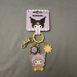 Loungefly Sanrio Kuromi Spring Costume Multi-Charm Keychain NWT