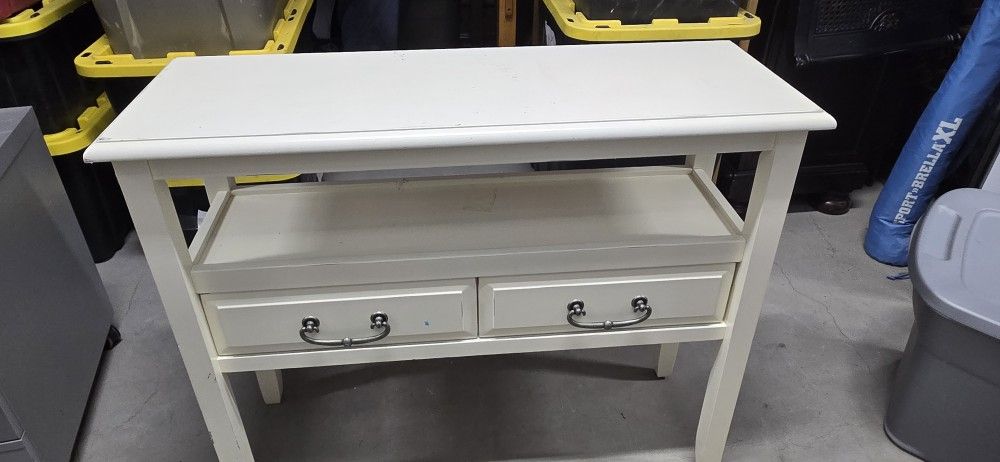 Cream Color Console Table