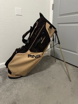 Ping Hoofer 14 Stand Bag / Black & Tan  / Good Condition