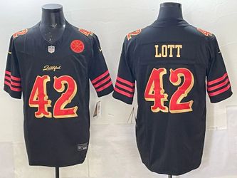 Newest arrival 2025 Adult San Francisco 49ers Ronnie Lott No.42 Football Jerseys