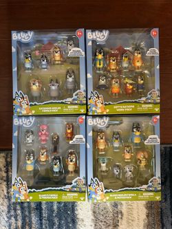 Bluey Figure Toys Character Sets NEW
