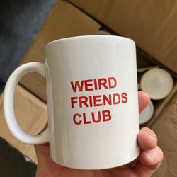 Coffee mugs  cups - weird friends club - gift ideas!