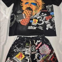 Hellstar Shorts & Shirt Set “Dark Energy Fit”