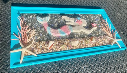 Seaglass Resin mermaid art