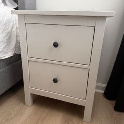 IKEA White 2-Drawer Nightstand