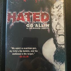 GG ALLIN & The M*RDER JUNKIES HATED DVD SPECIAL EDITION! Like New 