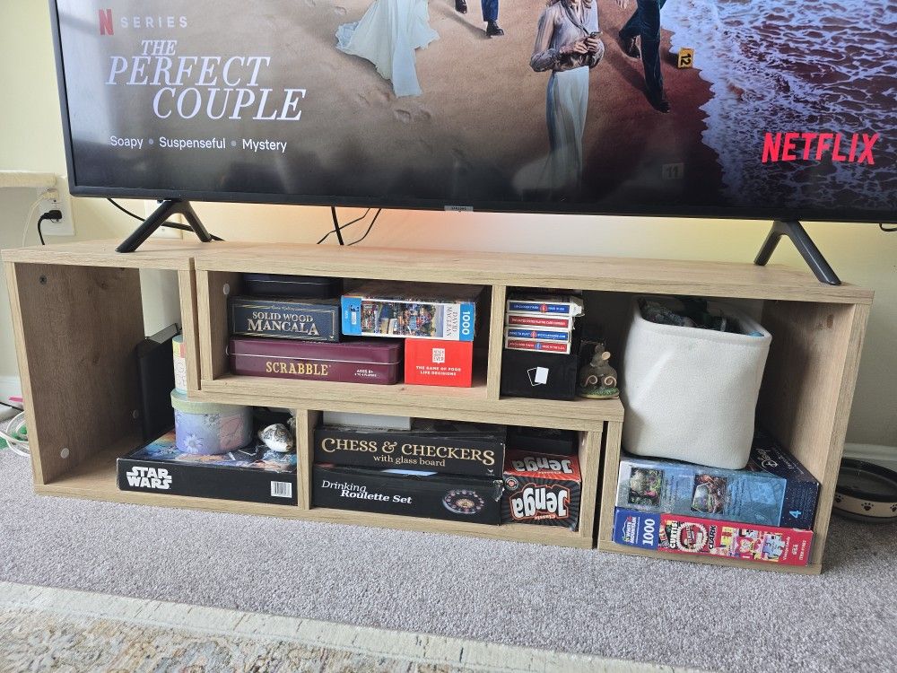 47 Inch TV Stand For TV tops Up To 55 Inches