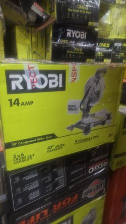 RYOBI CORDED 10"IN MITER SAW TOOL ONLY NEW