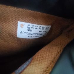 Almost New Size 12 Timberland 
