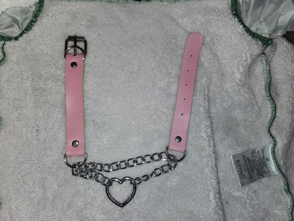 Pink Heart Choker