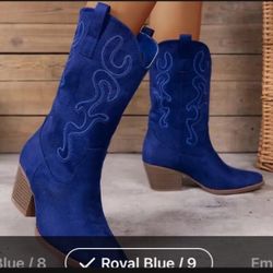 Royal Blue Women’s Cowboy Boots 