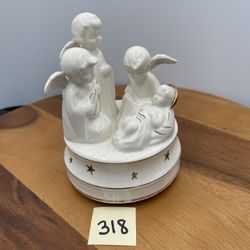 Schmid Bros Nativity Rotating Music Box