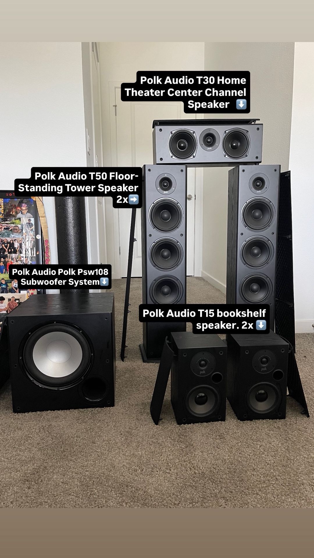 Polk Audio Speaker/surround Sound Set